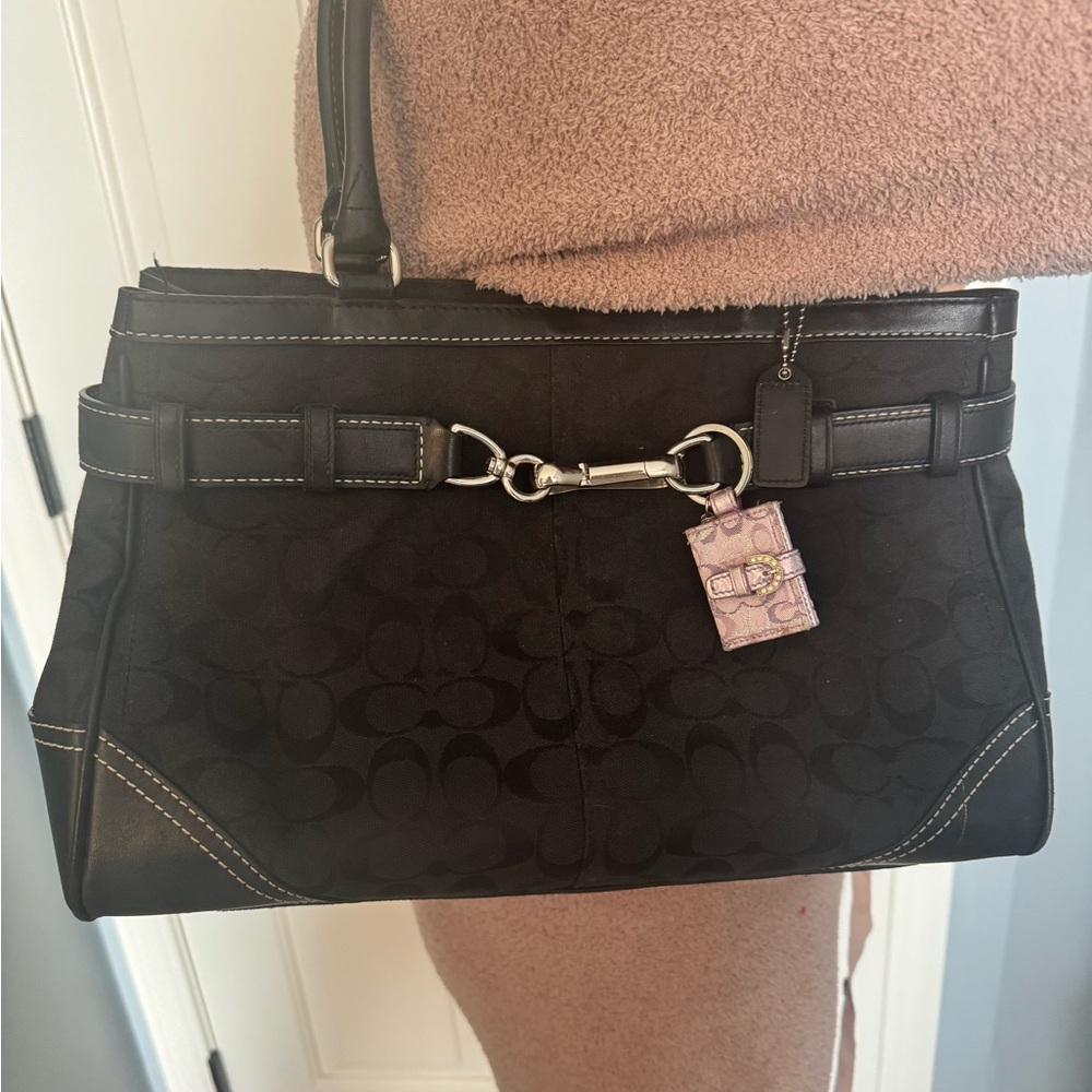 Black coach purse